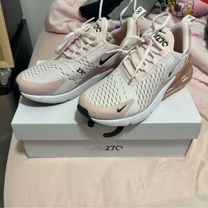 Nike Air Max 270 Women's Light Pink and Black Athletic Sneakers